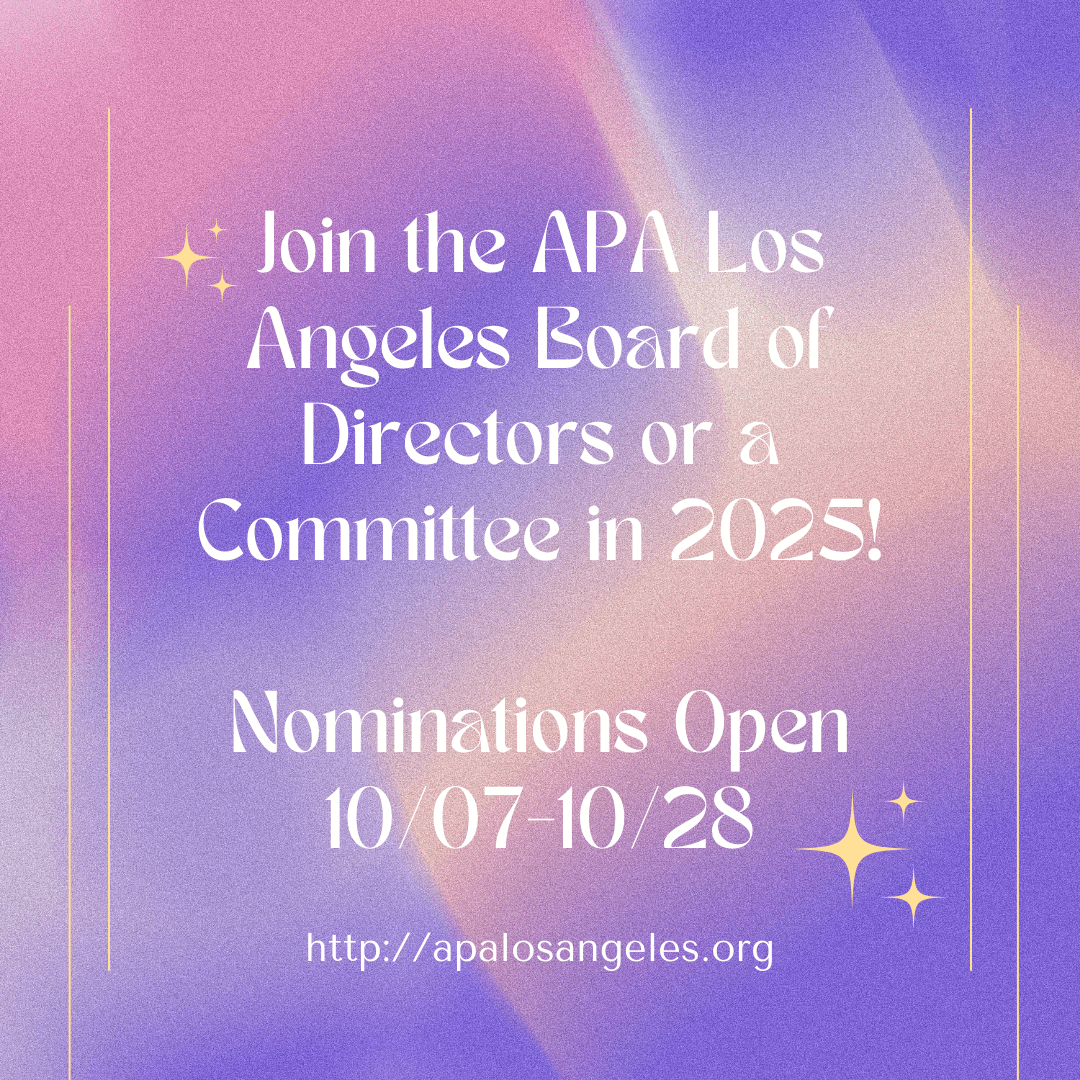 APA Los Angeles » Join the 2025 APA Los Angeles Board!