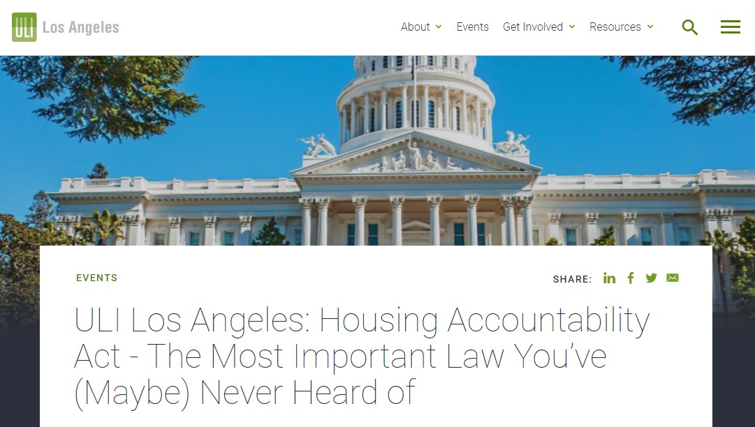 APA Los Angeles » ULI Los Angeles Housing Accountability Act The